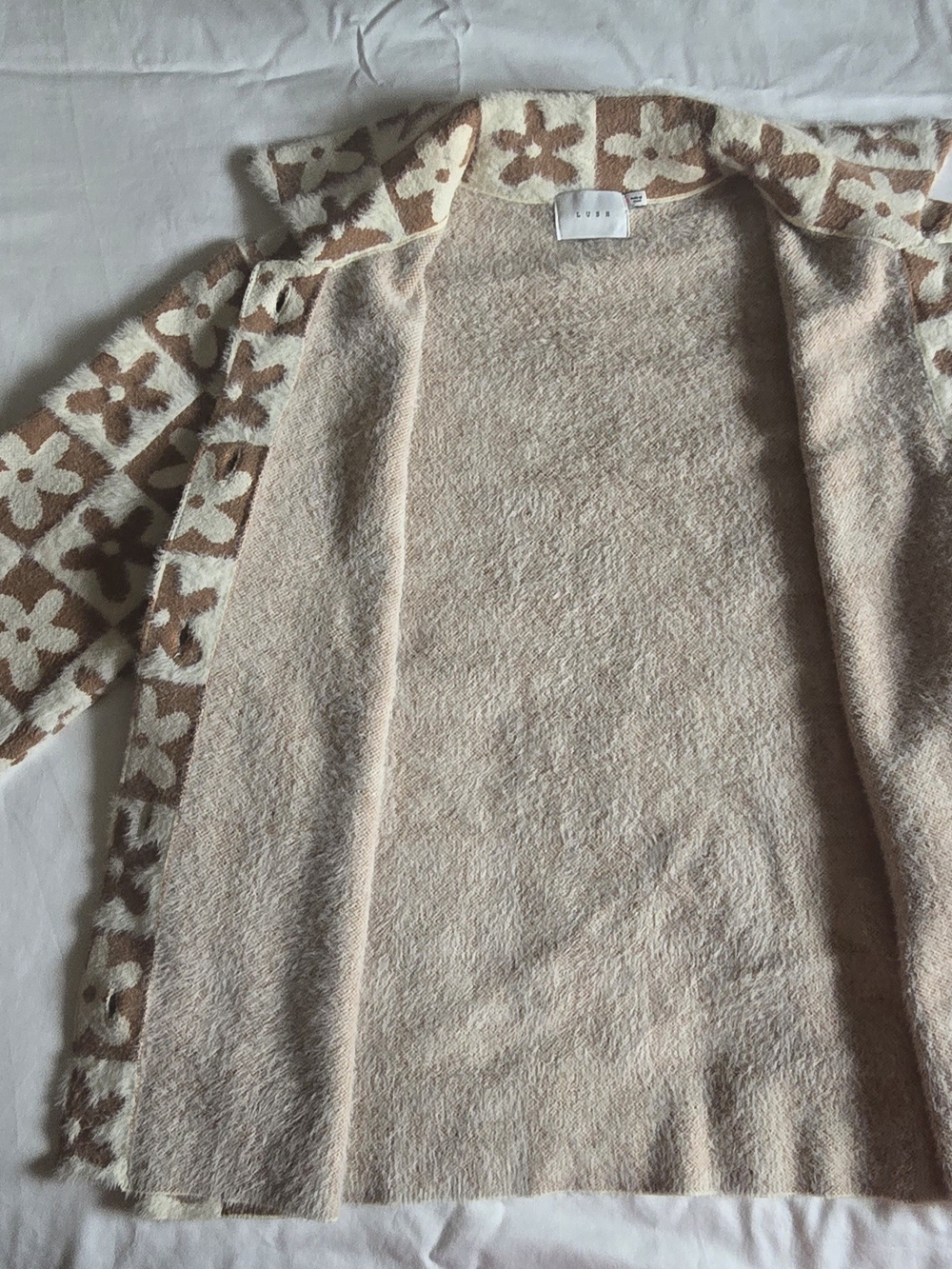 Lush Sweater Button Front, Soft - Picture 2 of 4